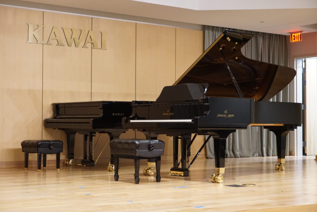 Torres Music Academy Recital Stage with a Kawai Grand Piano