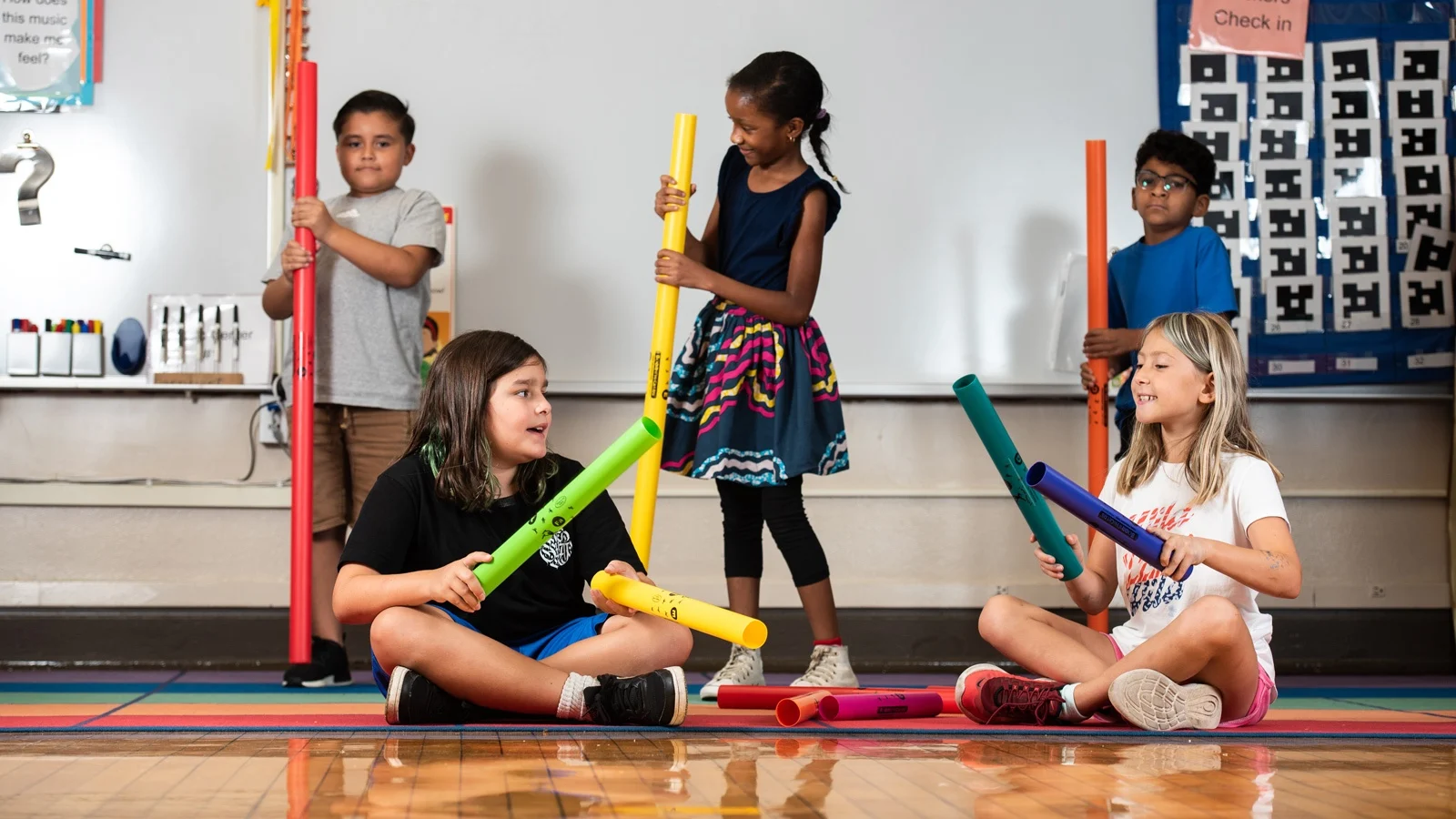 Boomwhacker students